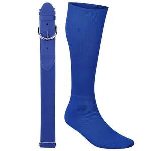 Champro Baseball Youth Belt and Sock Set - Small, Royal Blue, S